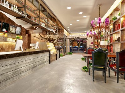 工业风奶茶咖啡店3D模型下载